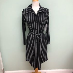 Sympli | Women's 'Go To Striped' Dress | Black